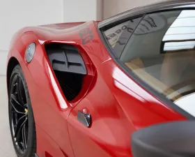 Capristo Gloss Finished Carbon Side Air Intake Panels Ferrari 488 GTB 2015-2020