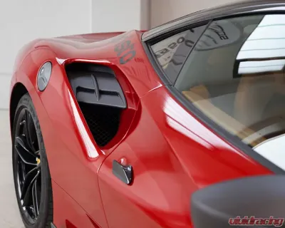 Capristo Gloss Finished Carbon Side Air Intake Panels Ferrari 488 GTB 2015-2020 - 03FE08710010LG