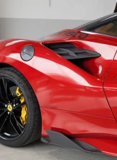 Capristo Gloss Finished Carbon Side Air Intake Panels Ferrari 488 GTB 2015-2020                                     - 03FE08710010LG - Image 2