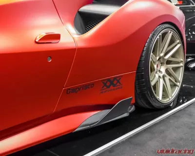 Capristo Carbon Side Fins Gloss Finish Ferrari 488 GTB 2015-2020 - 03FE08710002LG