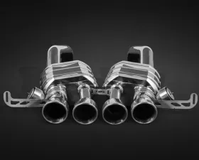 Capristo Valve Exhaust System with Adapter for OEM Post Cat Pipes with Remote Chevy Corvette C7 Z06 2015-2016