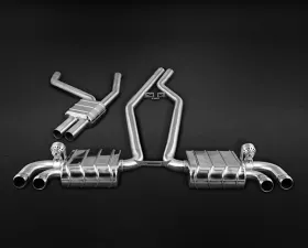 Capristo Exhaust Induction Valve Exhaust System with Middle Silencer Pipes and CES-3 Remote  Porsche Cayenne 958 92A 2010-2014