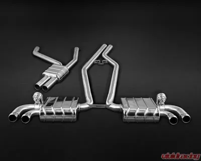 Capristo Exhaust Induction Valve Exhaust System with Middle Silencer Pipes and CES-3 Remote  Porsche Cayenne 958 92A 2010-2014 - 02PO01703002