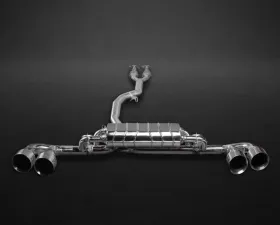Capristo Valved Exhaust System Package with CES-3 Remote and Silenced Mid-Pipes Nissan GTR 2009-2017