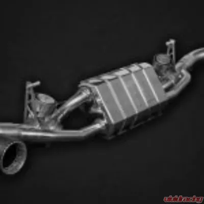 Capristo Exhaust Valved Exhaust CES3 Carbon Tips Black Aston Martin Vantage | AMR 2018-2022 - 02AM05003005-B