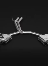 Capristo Exhaust High Performance Exhaust Mid-Silencer Race Pipes Red Audi S4 | S5 B9 F5 2018-2023                                     - 02AU03103011-R - Image 4