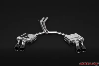 Capristo Exhaust High Performance Exhaust Mid-Silencer Race Pipes Red Audi S4 | S5 B9 F5 2018-2023 - 02AU03103011-R