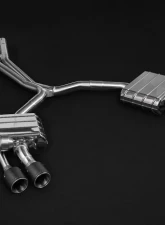 Capristo Exhaust High Performance Exhaust Mid-Silencer Race Pipes Red Audi S4 | S5 B9 F5 2018-2023                                     - 02AU03103011-R - Image 2