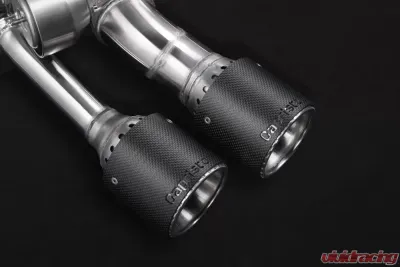 Capristo Exhaust High Performance Exhaust Mid-Silencer Race Pipes Red Audi S4 | S5 B9 F5 2018-2023 - 02AU03103011-R