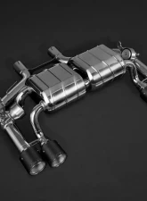 Capristo Exhaust Twin Sound Exhaust System with CES3 Remote Carbon Fiber Tips Red BMW M2 F87 2016-2021                                     - 02BM09903006-R - Image 4