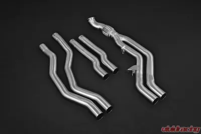 Capristo Exhaust Twin Sound Exhaust System with CES3 Remote Carbon Fiber Tips Red BMW M2 F87 2016-2021 - 02BM09903006-R