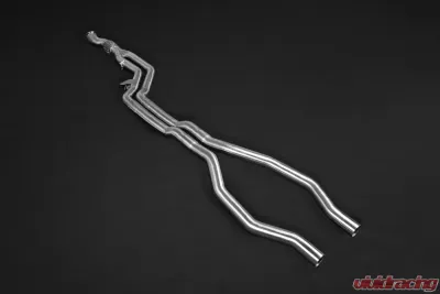 Capristo Exhaust Twin Sound Exhaust System with CES3 Remote Carbon Fiber Tips Red BMW M2 F87 2016-2021 - 02BM09903006-R