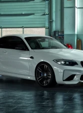 Capristo Exhaust Twin Sound Exhaust System with CES3 Remote Carbon Fiber Tips Red BMW M2 F87 2016-2021                                     - 02BM09903006-R - Image 4