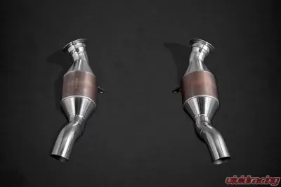 Capristo Exhaust 100-Cell Cats No Heat Shield Ferrari 458 2010-2015 - 02FE004030041
