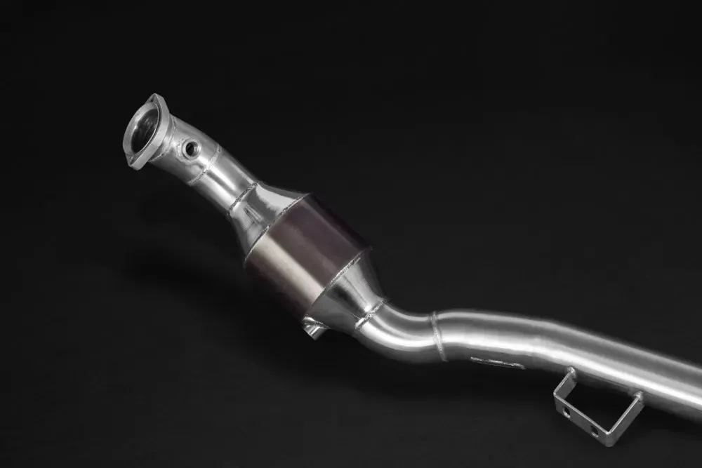 Capristo Exhaust Downpipe with Sports 100-Cell Cats Mercedes-Benz W218 C218 | CLS63 AMG 2011-2015 - 02MB01503002