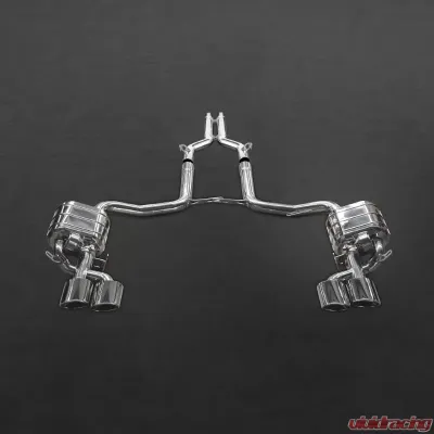 Capristo Exhaust Valved Exhaust with Mid-Silencer Race Pipes & CES3 Mercedes-Benz W204 C63 AMG 2008-2014 - 02MB02003008