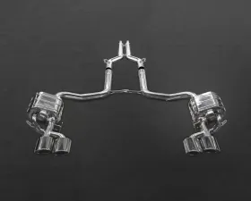 Capristo Exhaust Valved Exhaust with Mid-Silencer Race Pipes Black Series Mercedes-Benz W204 C63 AMG 2008-2014