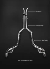 Capristo Exhaust Set1 Valved Exhaust with Racepipes & CES3 Mercedes-Benz AMG GT | S | C 2015-2023                                     - 02MB08903001 - Image 8