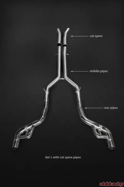Capristo Exhaust Set1 Valved Exhaust with Racepipes & CES3 Mercedes-Benz AMG GT | S | C 2015-2023 - 02MB08903001