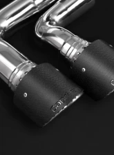 Capristo Exhaust Valved Exhaust with Mid-Silencer Race Pipes & Carbon Tips & E2P Porsche 536 Cayenne Turbo 2019+                                     - 02PO07703005 - Image 2