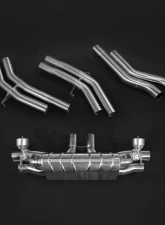 Capristo Valved Exhaust w/Mid-Silencer Race Pipes & E2P Porsche 536 Cayenne Turbo 2019+                                     - 02PO07703010 - Image 4