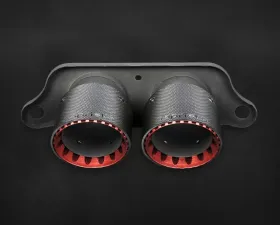 Capristo Exhaust Carbon Fiber Shell Exhaust Tip Porsche 991.2 GT3 | RS with OEM Muffler 2018-2019