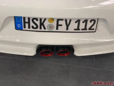 Capristo Exhaust Carbon Fiber Shell Exhaust Tip Porsche 991.2 GT3 | RS with OEM Muffler 2018-2019 - 02PO08603010