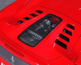 Capristo Exhaust Carbon Engine Glass Unapainted Hood Ferrari 458 Spider 2011-2015