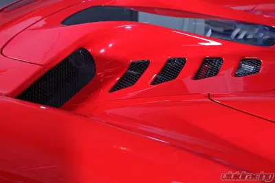 Capristo Exhaust Carbon Engine Glass Unapainted Hood Ferrari 458 Spider 2011-2015 - 03FE00410006L