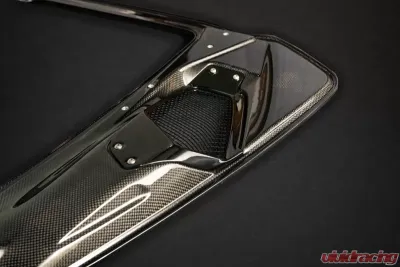Capristo Exhaust Engine Bonnet Design S Carbon Fiber Ferrari 488 GTS | Pista | F8 Spider 2015-2019 - 03FE08710012LG