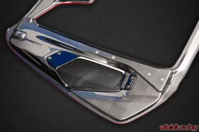 Capristo Exhaust Engine Bonnet Design S Carbon Fiber Ferrari 488 GTS | Pista | F8 Spider 2015-2019 - 03FE08710012LG