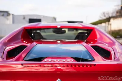 Capristo Exhaust Engine Bonnet Design S Carbon Fiber Ferrari 488 GTS | Pista | F8 Spider 2015-2019 - 03FE08710012LG