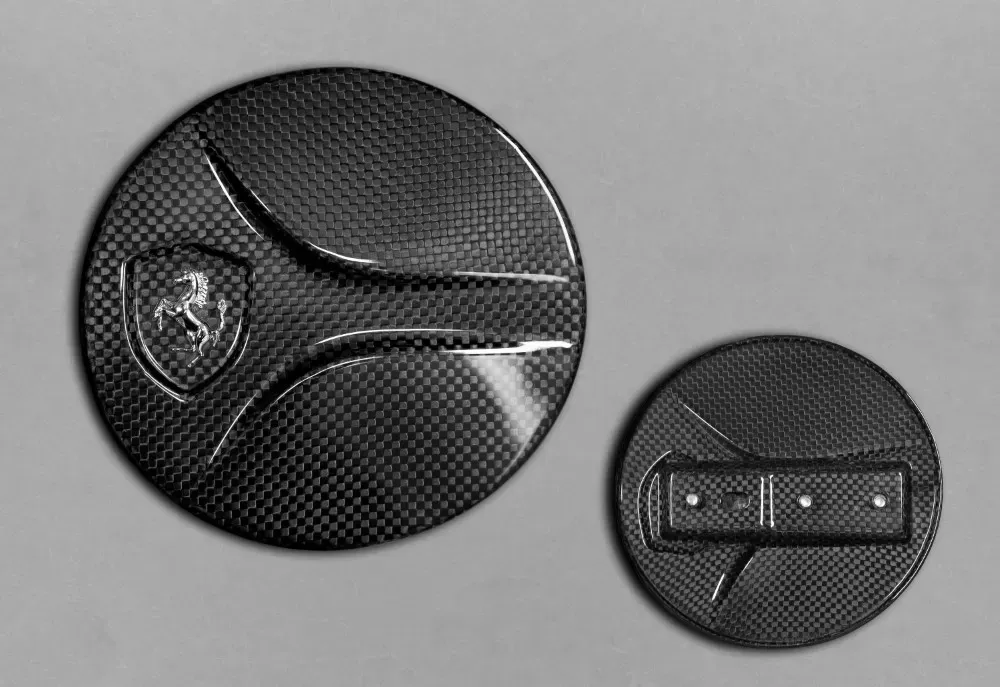 Capristo Carbon Fiber Gloss Gas Cap Ferrari 488 2018+ - 03FE08710043LG