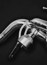 Capristo Valved Exhaust System for 2020+ Audi R8 V10 Gen2 Facelift, T309 Stainless Steel                                     - 02AU00803040NR - Image 3