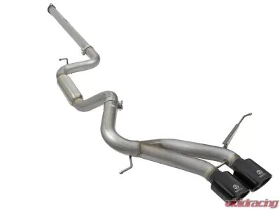 Takeda 3" Stainless Catback Exhaust System w/Black Tip Ford Focus ST 13-18 I4-2.0L (t) EcoBoost - 49-33083-B