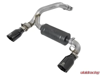Takeda 3" Stainless Axle-Back Exhaust System w/ Black Tip Ford Focus RS 16-18 I4-2.3L (t) - 49-33104-B