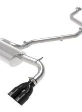 Takeda 2" to 2-1/2" 304 Stainless Catback Exhaust System w/ Black Tips Lexus CT200h L4 1.8L 2011-2017                                     - 49-36047-B - Image 4