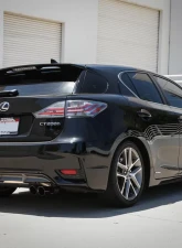 Takeda 2" to 2-1/2" 304 Stainless Catback Exhaust System w/ Black Tips Lexus CT200h L4 1.8L 2011-2017                                     - 49-36047-B - Image 2