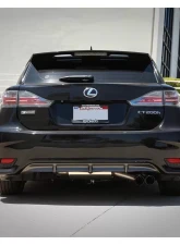 Takeda 2" to 2-1/2" 304 Stainless Catback Exhaust System w/ Black Tips Lexus CT200h L4 1.8L 2011-2017                                     - 49-36047-B - Image 3