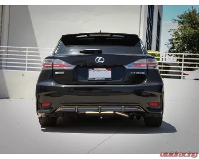 Takeda 2" to 2-1/2" 304 Stainless Catback Exhaust System w/ Black Tips Lexus CT200h L4 1.8L 2011-2017 - 49-36047-B