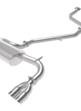 Takeda 2" to 2-1/2" 304 Stainless Catback Exhaust System w/ Polished Tips Lexus CT200h L4 1.8L 2011-2017                                     - 49-36047-P - Image 4