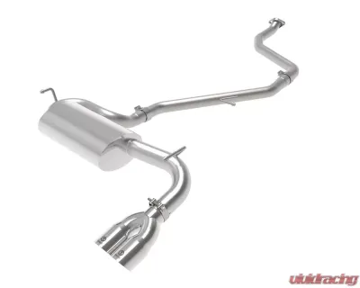 Takeda 2" to 2-1/2" 304 Stainless Catback Exhaust System w/ Polished Tips Lexus CT200h L4 1.8L 2011-2017 - 49-36047-P
