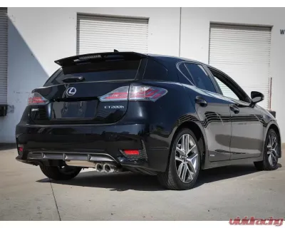 Takeda 2" to 2-1/2" 304 Stainless Catback Exhaust System w/ Polished Tips Lexus CT200h L4 1.8L 2011-2017 - 49-36047-P