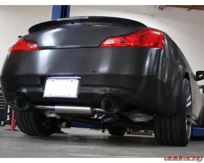 Takeda 2-1/2" 304 Stainless Catback Exhaust System w/ Carbon Fiber Tips Infiniti G37 | Q60 Coupe V6 3.7L 2008-2015 - 49-36103-C