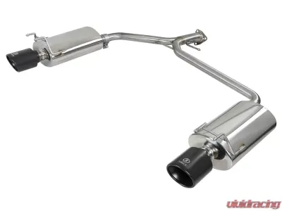 Takeda 2-1/4" to 1-3/4" Stainless Axle-Back Exhaust w/ Black Tips Honda Accord Sport Sedan 13-17 I4-2.4L - 49-36604-B