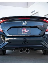 Takeda 2-1/2" 304 Stainless Catback Exhaust System w/ Carbon Fiber Tips Honda Civic Si Sedan L4 1.5L 2017-2020                                     - 49-36619-C - Image 5