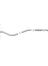 Takeda 3" 304 Stainless Steel Catback Exhaust System w/Carbon Fiber Tips Honda Civic 2017-2020                                     - 49-36624-C - Image 4