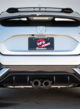 Takeda 3" 304 Stainless Steel Catback Exhaust System w/Carbon Fiber Tips Honda Civic 2017-2020                                     - 49-36624-C - Image 3