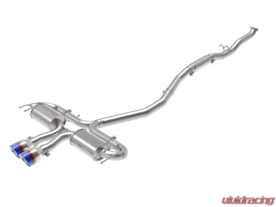 Takeda 3" 304 Stainless Steel Catback Exhaust System w/Blue Flame Tips Honda Civic 2017-2020 - 49-36624-L