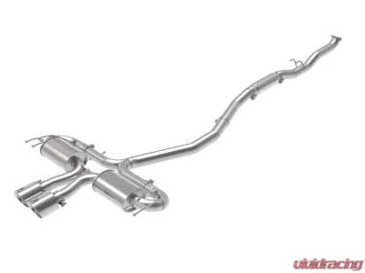 Takeda 3" 304 Stainless Steel Catback Exhaust System w/Polished Tips Honda Civic 2017-2020 - 49-36624-P
